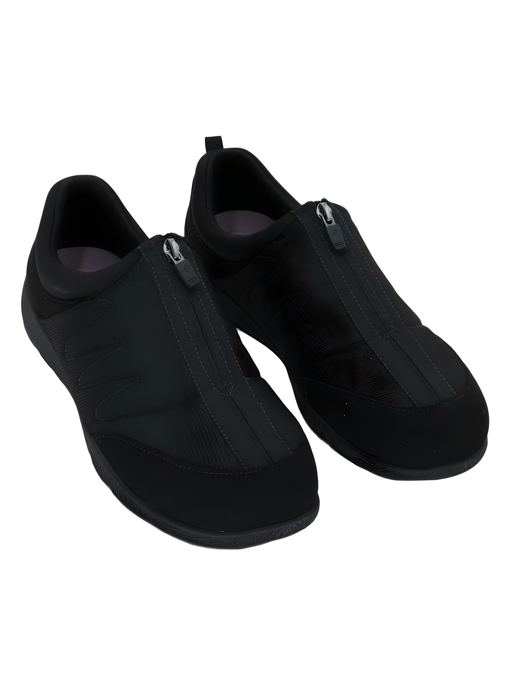 Easy Spirit Womens Bestrong 2 Black Zip Up Walking Sneakers Size 12W